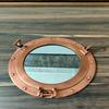 Handmade Aluminum Copper Antique Wall Mounted Mirror Porthole Ship Wall
