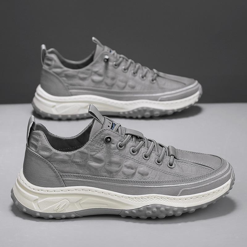 Мужская обувь из зонтичной ткани с крокодиловым узором, дышащая и не имеющая запаха, новая уличная мода, повседневная обувь, мужская модная спортивная обувь