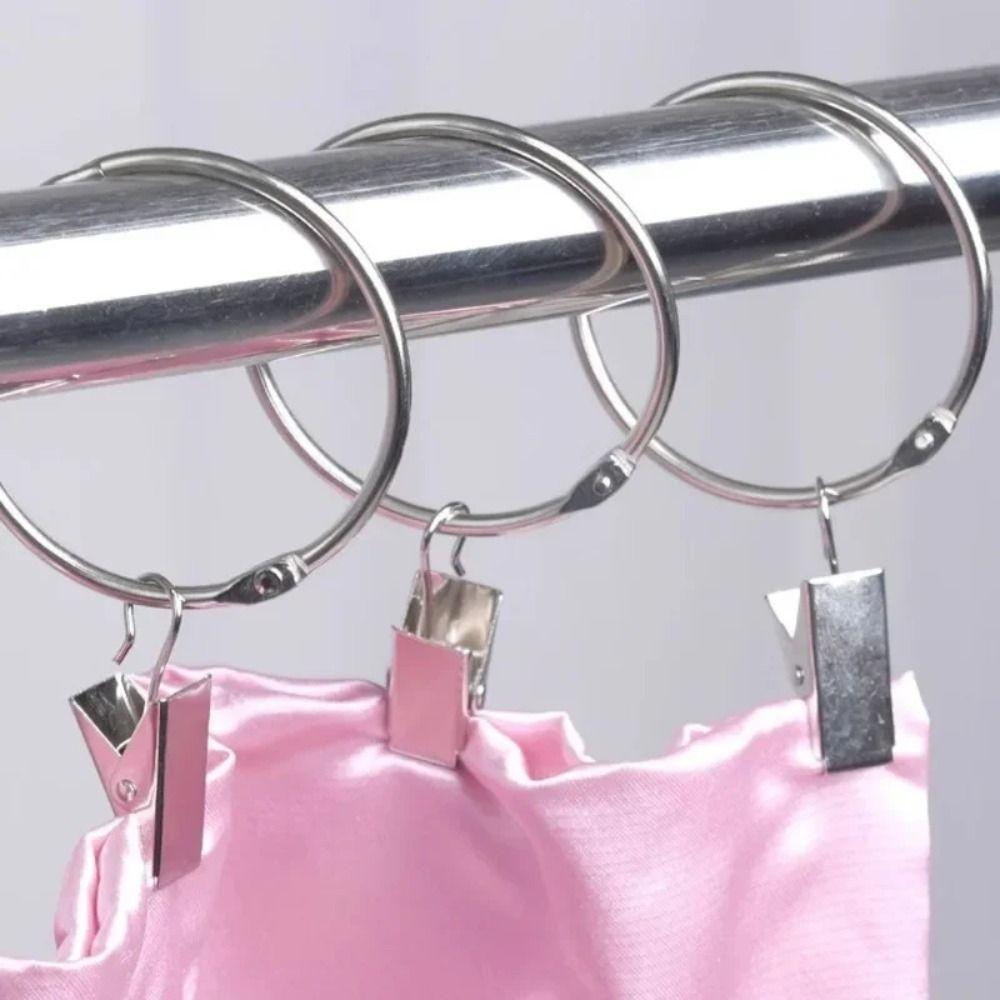 100Pcs Opening/Closed Mouth Drapery Crocodile Clip Shower Curtain Hook Clips Display Photos