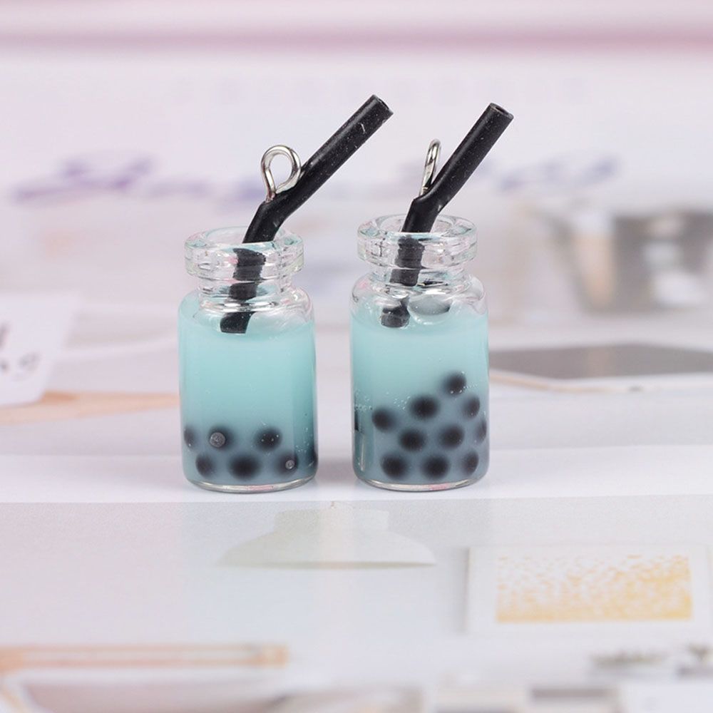 Accessories Resin Necklace Bottle Pearl Milk Tea Earrings Charms DIY Making Pendant Jewelry Making