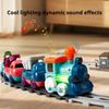 Детская игрушечная машинка-трек, электрический светящийся поезд для мальчика, набор инженерных машин, подарок на день рождения ребенка