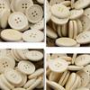 10pcs Resin 4-hole Buttons 15/20/25mm Beige Round Buttons Smooth Resin High Quality Durable Buttons