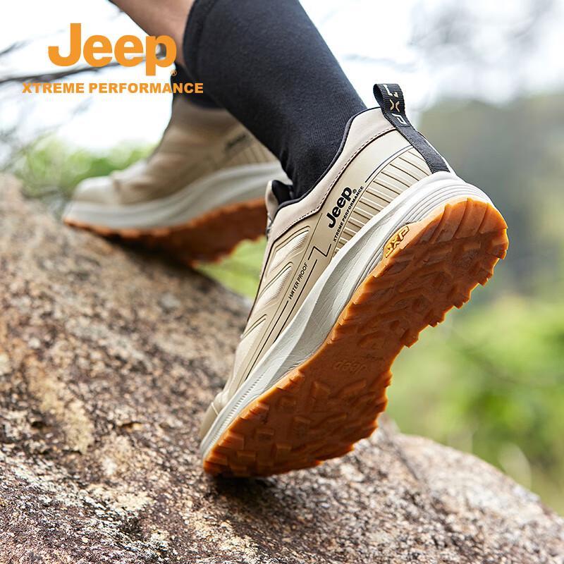 Jeep Мужская дышащая повседневная уличная обувь без шнурков