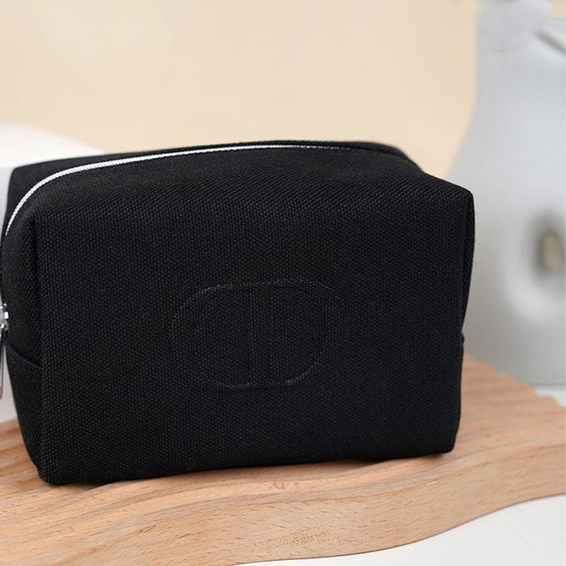 Dior Черная Джинсовая Сумка для Хранения Инструментов для Макияжа Портативная