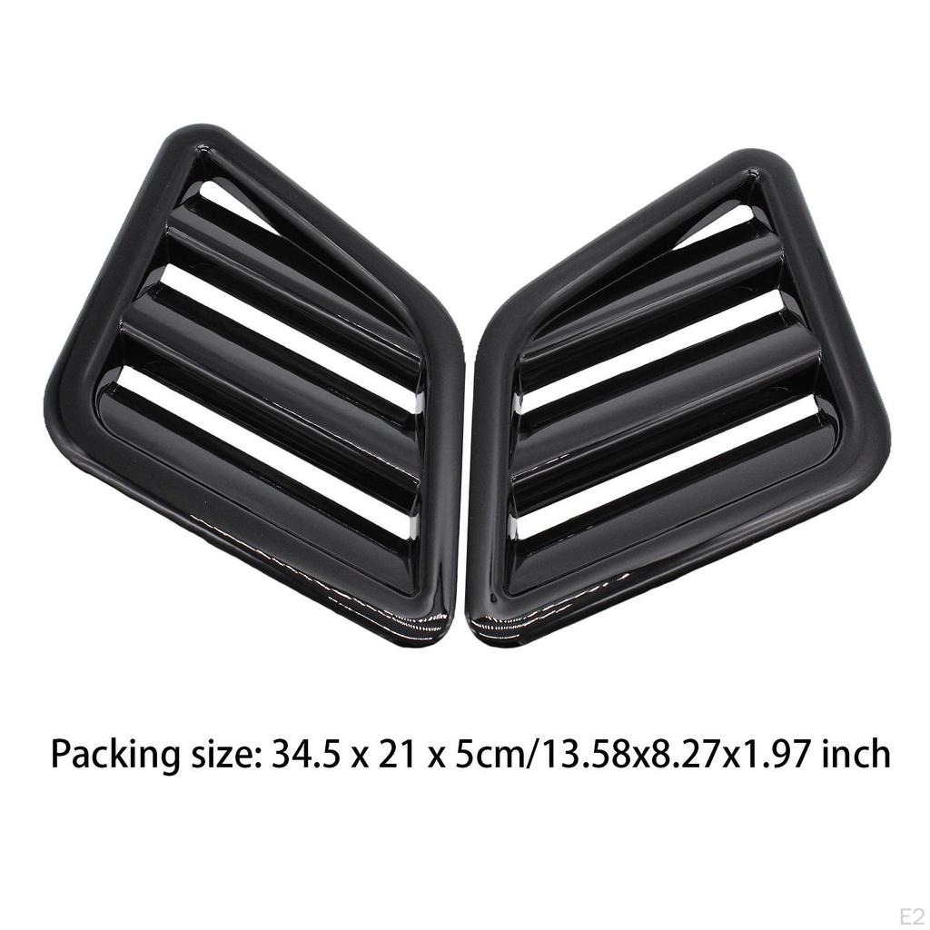 2 Pieces Car Bonnet Vents Accessories Automotive Repair Parts Engine Hood Professional