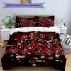 3pcs A-AC Milan Design Cover Set - HD Printed Bedding with 1 Cover and 2 Pillowcases - Perfect for Home and Dorm Decor