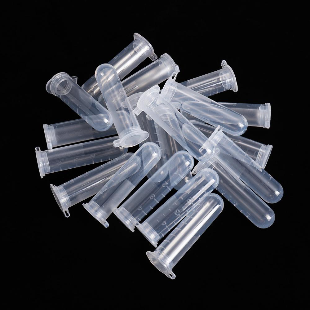 20PCS 5ml Container Scale Lab Plastic Small Vial Round Bottle Centrifuge Tube