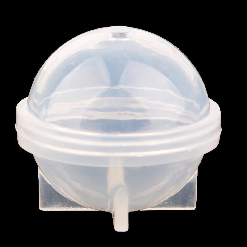 2 Pieces Sphere Ball Shape Silicone Mold Mould for Jewelry Making Craft 20mm