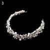 Girls Handmade Tiara Jewelry Rhinestone Headpiece Pearl Head Wear Crystal Headband Bridal Hairpin