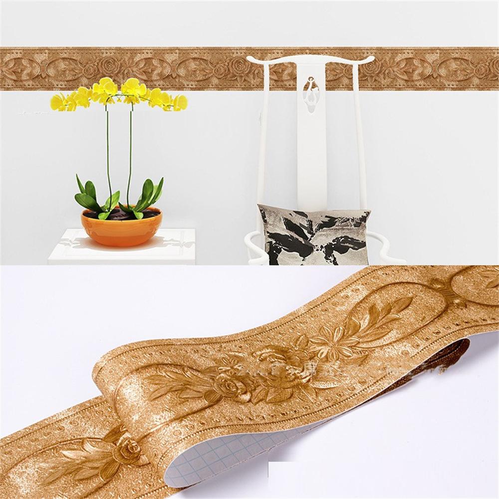 10СМ ПВХ Водонепроницаемая Линия Талии Дерево Мрамор Самоклеящаяся Плинтусная Линия Обои Декор Гостиной Виниловый Бордюр Наклейка для Угла Стены