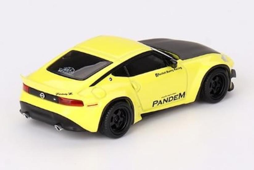 MINI GT Pandem Nissan Z Ikazuchi Yellow Finished Product 1/64 (Right-Hand Drive)