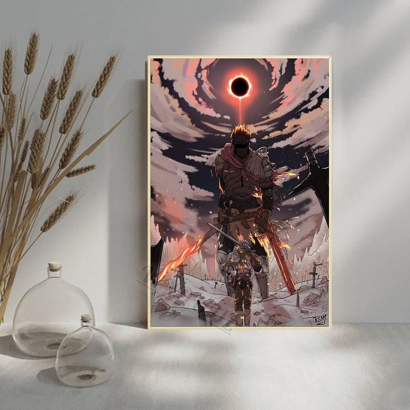 Classics Video Game Dark Souls 3 Character Canvas Painting Print Posters For Playroom Living Room Wall Home Decor Art Pictures