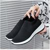 Women's 2024 New Fabric Upper Women's Korean Casual Socks Shoes Breathable and Lightweight Mesh Sports Shoes Women's Soft Soles