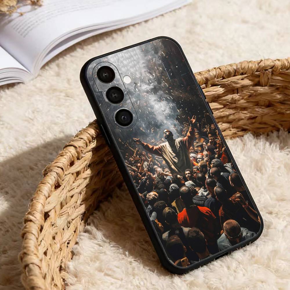 Чехол для телефона Singer Rapper K-kanye для Samsung Galaxy A13,21s,22,31,32,52,53,71,72,73, Мягкий черный чехол