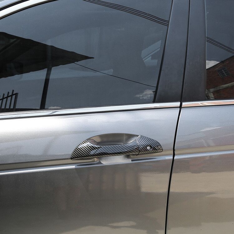 Для Honda Accord 2008-2013 углеродное волокно хромированная наклейка на ручку боковой двери автомобиля Стайлинг