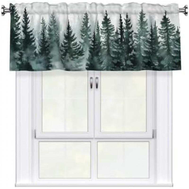 Farmhouse Kitchen Curtains Short Red Buffalo Plaid Window Drapes Dining Room