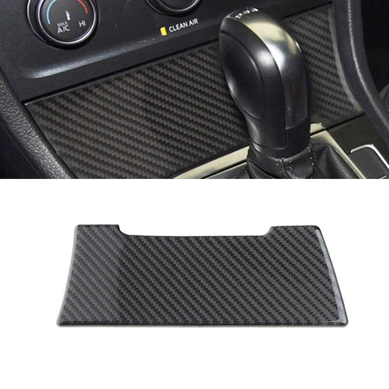 For Volkswagen Vw Golf 7 Gti Mk7 2013- Carbon Fiber Cigarette Light Storage Box Cover Trim Car Sticker Accessories