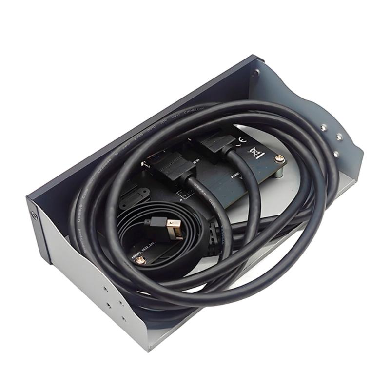 USB3.2 USB-хаб на передней панели для отсека 5,25 дюйма с двойным портом USB3.2 и Type-C для быстрой передачи данных