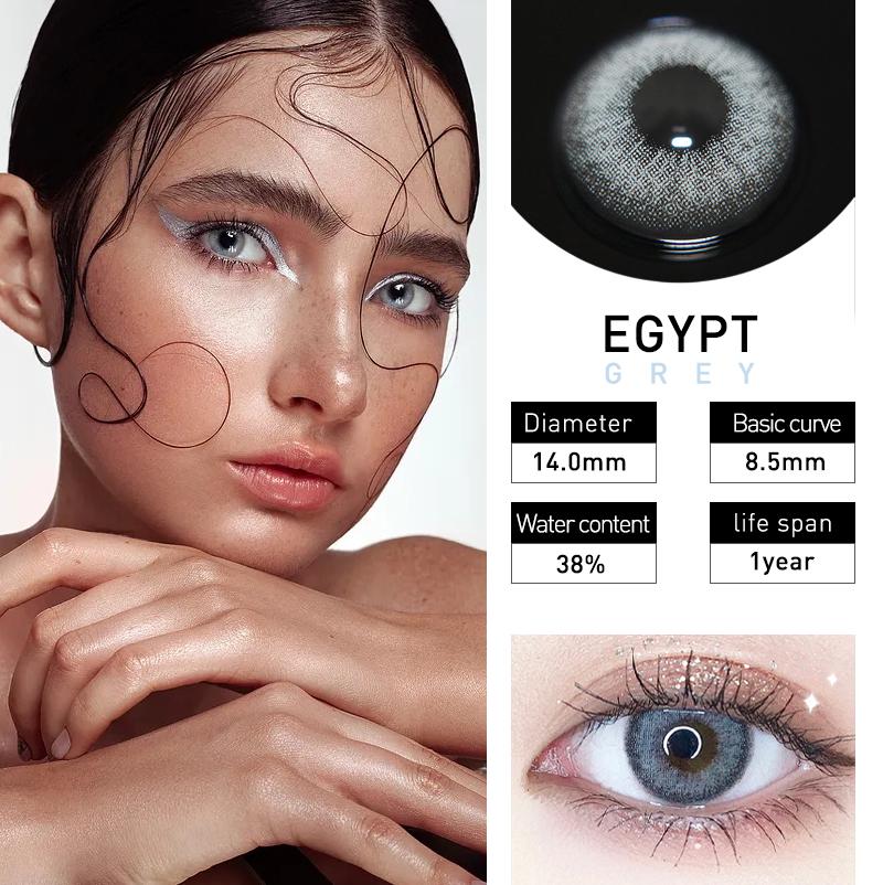 Colored Contact Lenses 2pcs Cosmetic Contacts Yearly with Case