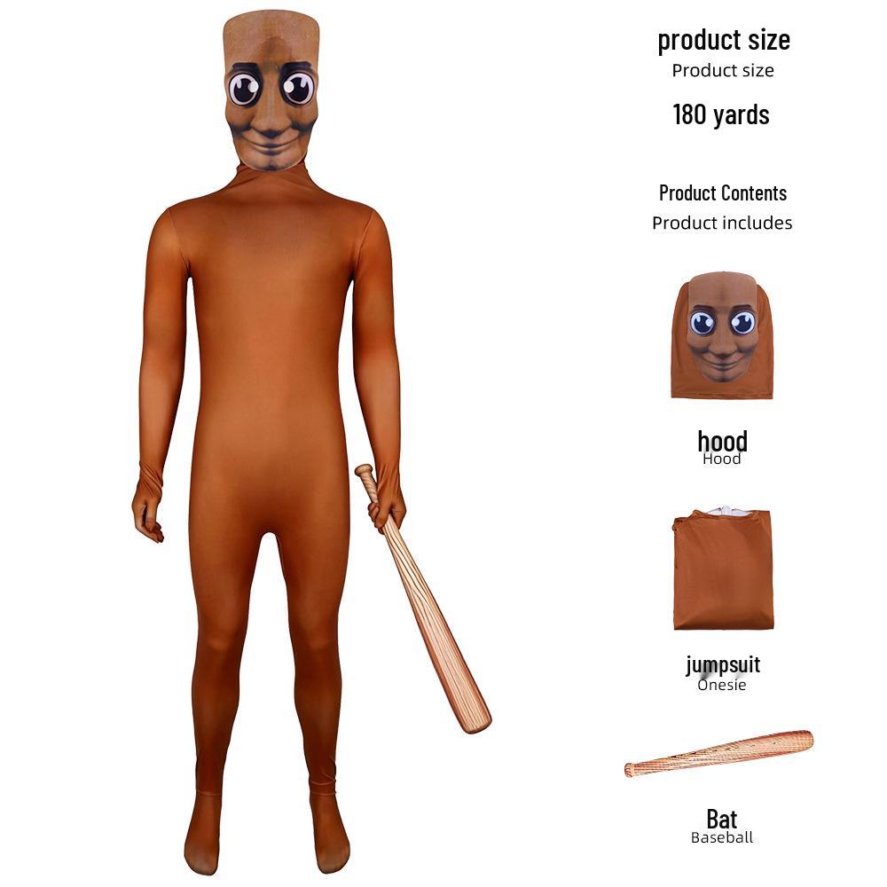 Shan Hai Jing Wooden Stick Man Halloween Cosplay Costume