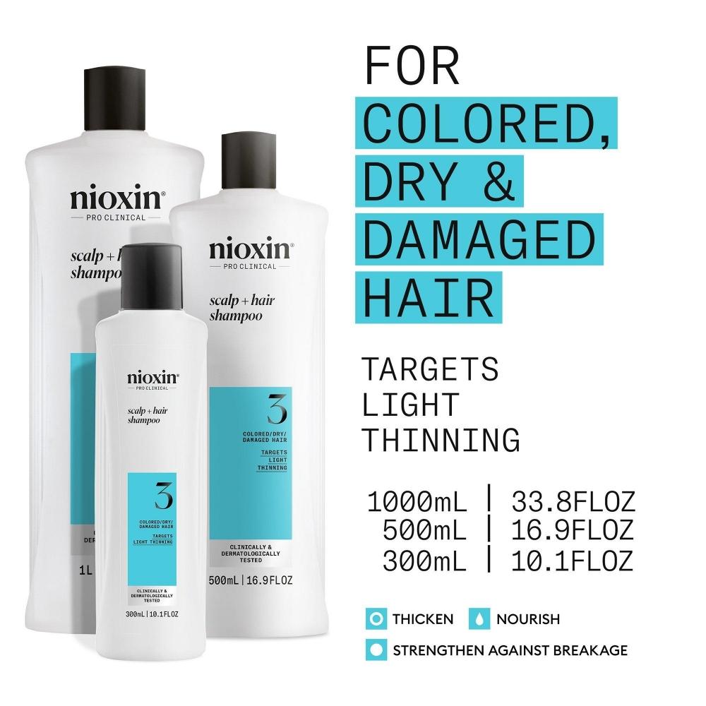 Nioxin Scalp + Hair Thickening System 3 Шампунь 33,8 унции