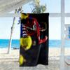 Atletico Madrid's Player Action Beach Towel Soft Durable Quick-Dry Comfortable Lightweight Suitable for Swimming, Gym, Camping, Yoga Vacation