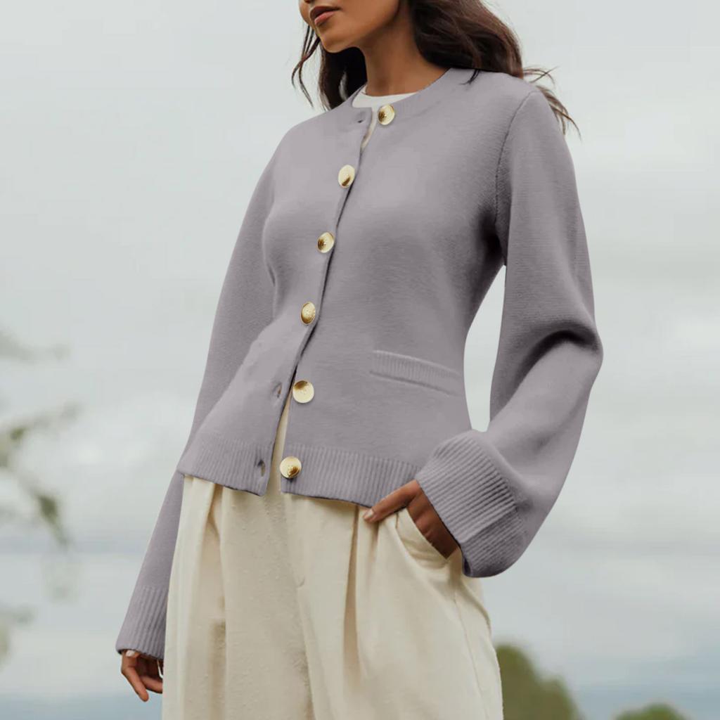 Женский кардиган Kate, свитера, повседневный, с длинным рукавом, с открытой передней частью, на пуговицах, МОДНЫЙ КАРДИГАН С ШИРОКИМ РУКАВОМ