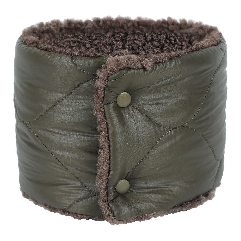 Зимний утолщенный теплый пуховый женский флисовый нагрудник из ягненка с защитой шеи