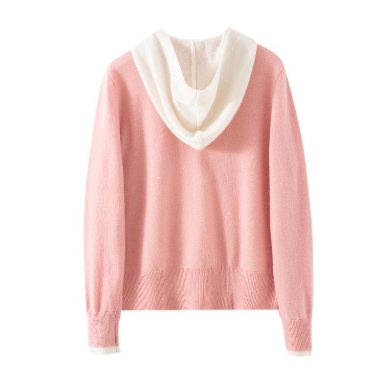 Женский кашемировый свитер Qinghe Cashmere 30% Кашемир 70% Шерсть Осенне-зимний кашемировый пуловер Мягкий и теплый
