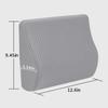 Memory Foam Lumbar Support Pillow For Car - Lower Back Support Cushion For Driving, Back Pain Relief For Car Seat, Office Chair, Wheelchair (Gray)