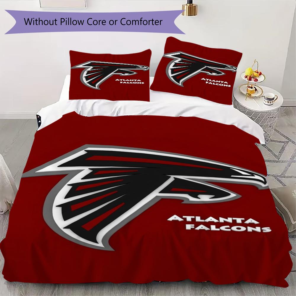 Atlanta Falcons Pattern Bedding uilt Set uilt Cover Pillowcase Home Decoration Birthday Gift (1*duvet cover + 2*pillowcase without core)