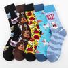 Trendy Colorful Cotton Guitar Socks - Casual Mid-Tube Streetwear Style