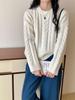 Vintage Korean Cable Knit Round Neck Sweater for Women - Autumn/Winter Fashion, Versatile & Trendy Base Layer