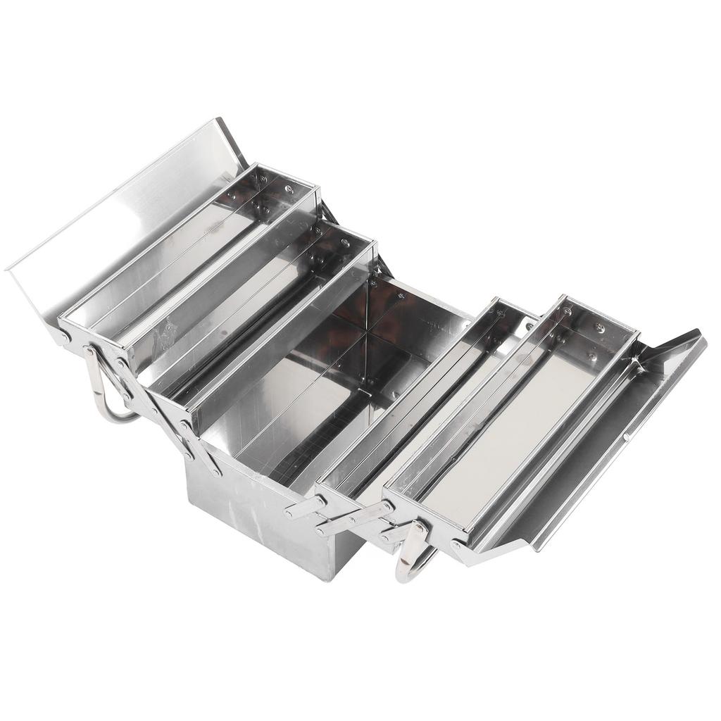 Консольный ящик для инструментов, складной металлический, портативный, для хранения, техническое обслуживание автомобиля, органайзер из нержавеющей стали 3