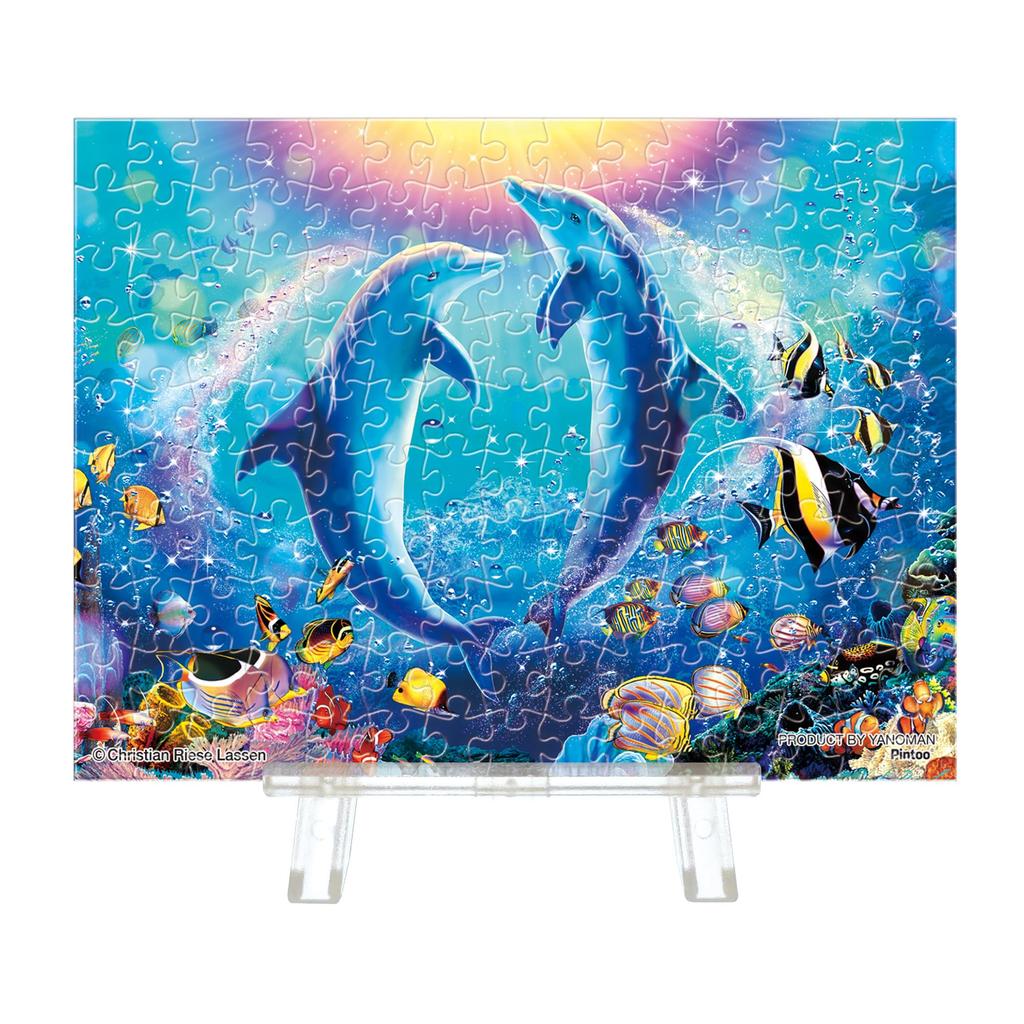 Yanoman 150-Piece Petit Paris Clear Jigsaw Puzzle LASSEN Pas De Deux (7.6x10.2cm) 2308-62, No Glue, No Frame, Includes Mini Easel and Piece Request