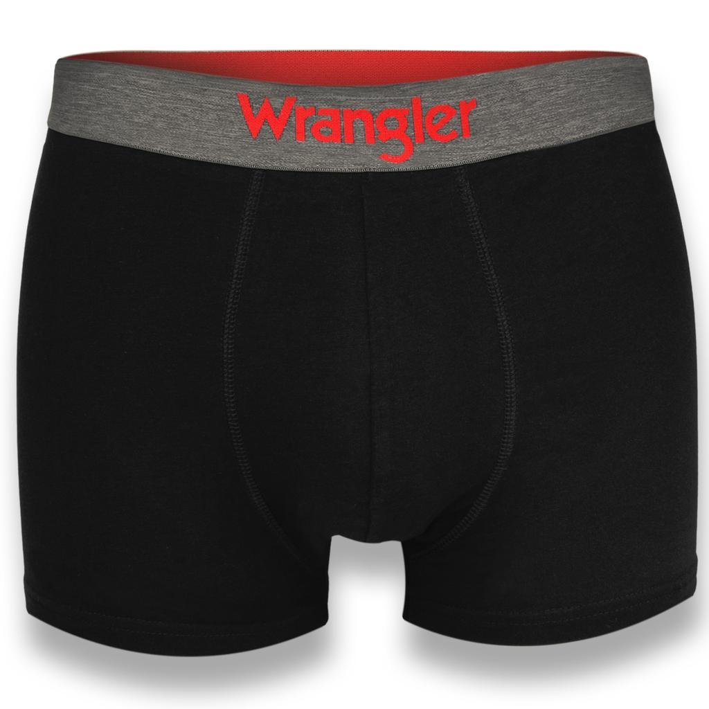 Wrangler Zestaw Bokserki Męskie 22055 Szary Bawełna 4 Pak