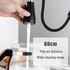 304 Stainless Steel Pull-Out Kitchen Faucet with 4 Spray Modes