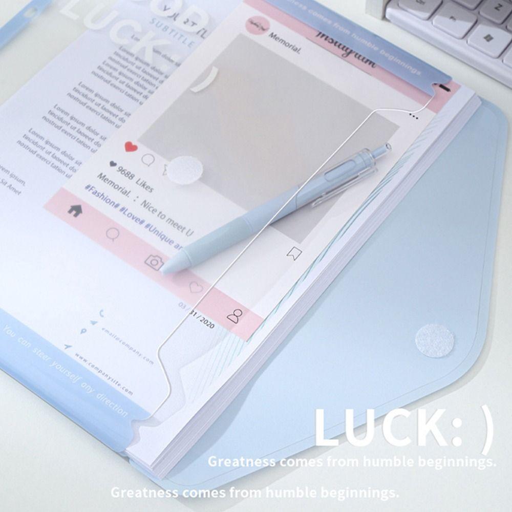 Transparent Data Book 11-Hole Exam Paper Storage Bag New File Bag Students