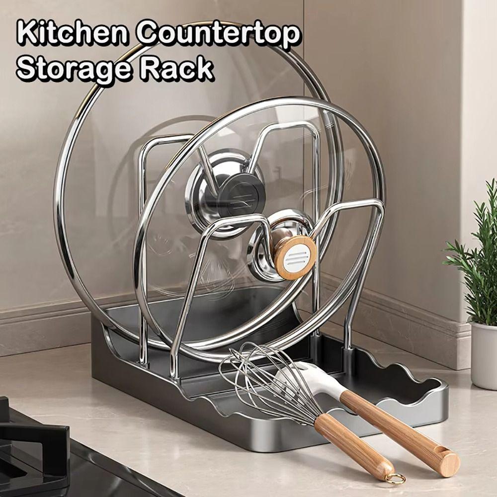 1Pcs Placement Pot Lid Rack Plastic Cutting Board Storage Rack Kitchen Accessories