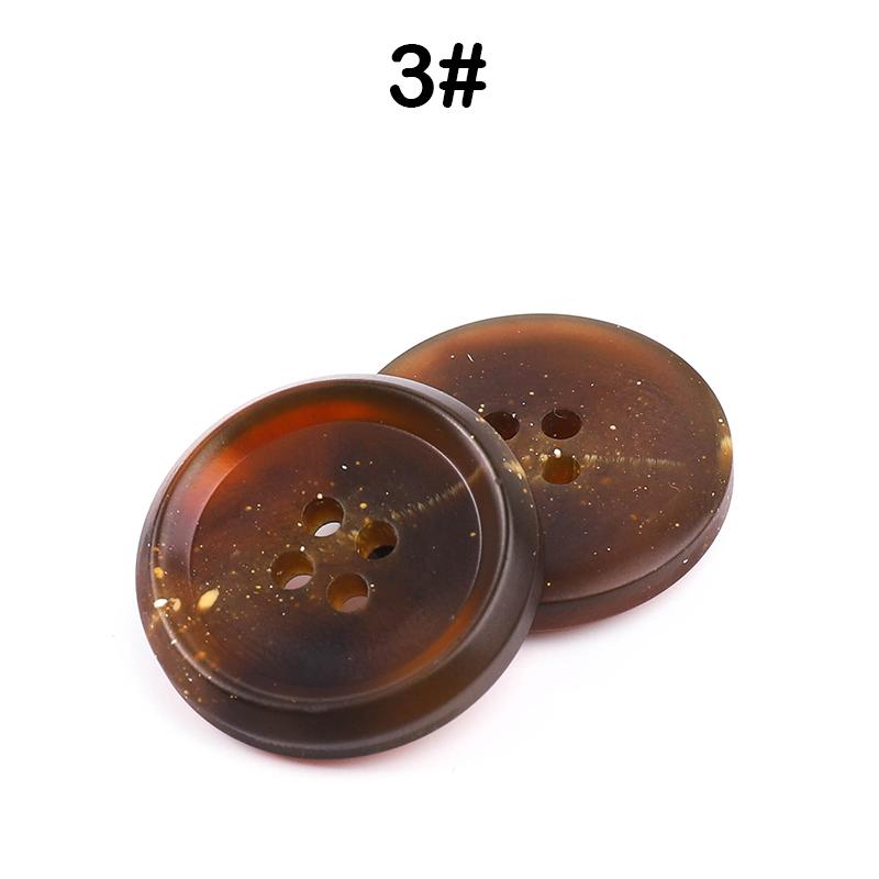 New 10Pcs Resin 4 Holes Buttons Sewing Accessories Size Complete For Clothing Decorative Plastic Buttons Handmade Diy