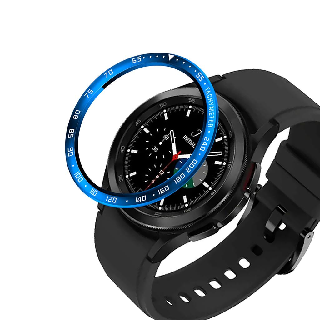 Кольцо безеля, стильный чехол из нержавеющей стали для Galaxy Watch4, классический защитный корпус 46 мм, металлический корпус, клейкая лента