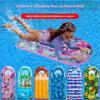 Inflatable Children Floating Row Swimming Pool Floating Air Bed Kids Outdoor Play Swimming Air Mattress with Handle For Kids