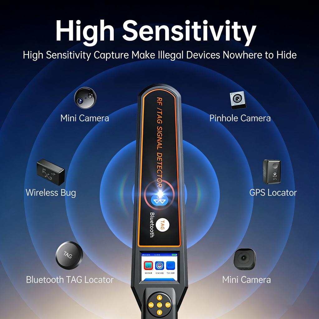 Портативный РФ/Метка Bluetooth Беспроводной GPS-трекер Детектор Сигнала DS828 Шпионские Гаджеты Устройство Сканер bluetooth wifi gsm Детектор Сигнала