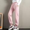 Женские зимние шерстяные беговые брюки Толстые хлопковые брюки с подкладкой Теплые спортивные брюки с эластичной талией