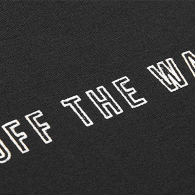 Vans Повседневная футболка с коротким рукавом и логотипом сзади, унисекс, черные VN0A48C1BLK