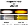 Auxiliary Spotlight Lamp Scooter Dual Color Driving for Cafe Racer Light Universal Motorcycle LED Headlight Lens Projector ATV Motorcycle Accessories