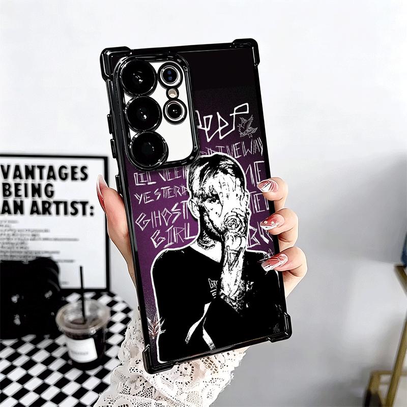 Чехол для телефона Lil Peep Hellboy Love с покрытием для Samsung Galaxy S24 S25 FE S26 Edge S23 Ultra S22 S21 Plus S20 Противоударный с подушкой безопасности