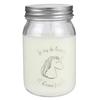 [Q3943] — Ароматическая свеча в каменной банке «Единорог, мой единорог» (я живу на единорогах и пресной воде) — 12,7x7. 5 см