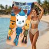 Customizable personalized beach towels Octonauts themed designs.Suitable for the beach, yoga, sports;ideal as beach accessories