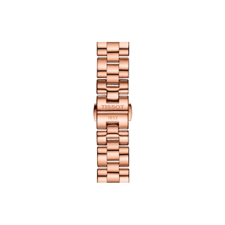 Tissot Коллекция Wave Кварцевый механизм Водонепроницаемость 30м Женские часы 30мм Белый циферблат T112.210.33.111.00